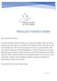 Preisliste Fermed GmbH
