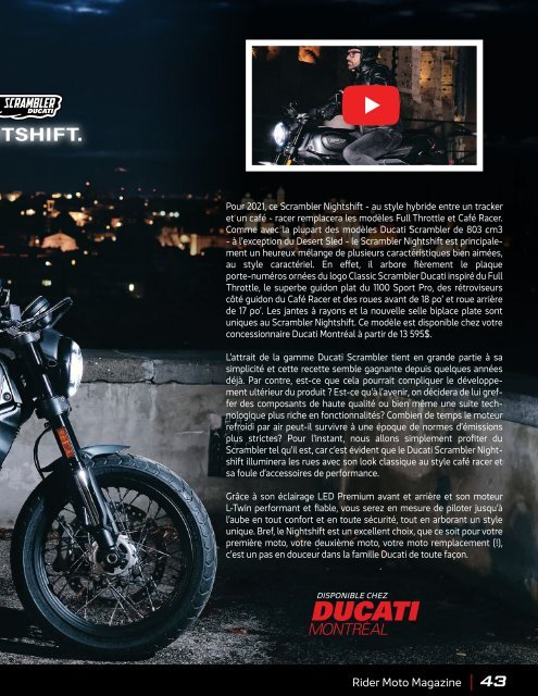 Rider Moto Magazine | Vol.4 | Été 2021