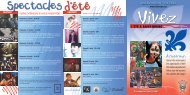 Agenda culturel - été 2011 - Ville de Saint-Bruno-de-Montarville