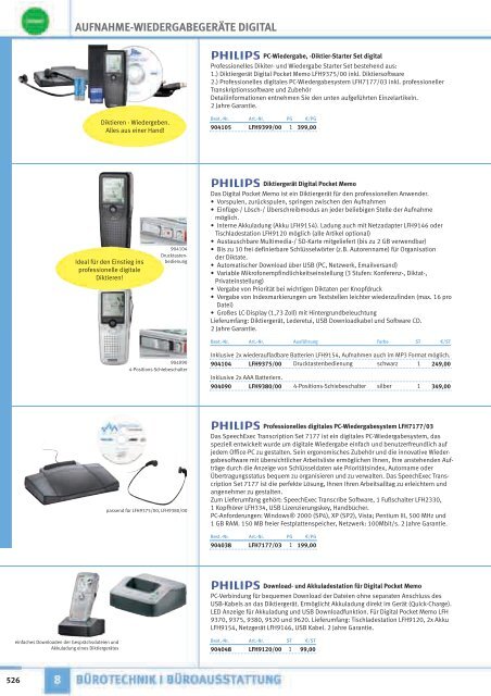 anthrazit LFH0488 LFH0588 Philips LFH0142 Netzteil f/ür Philips Pocket Memo Diktierger/äte LFH0388