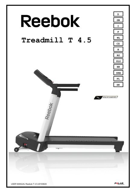 Treadmill T 4.5 - Reebok Fitness
