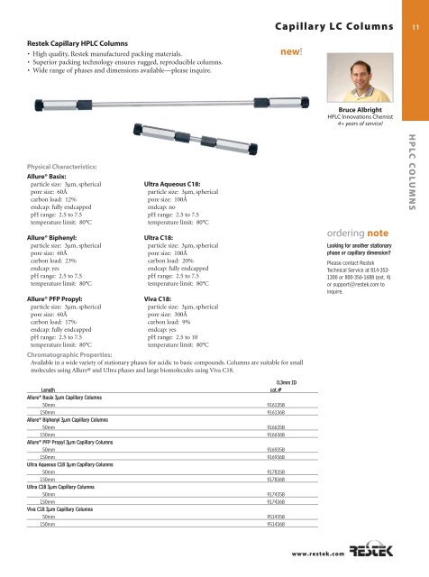 Small Particle HPLC Columns - Cp-Analytica