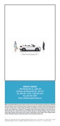 RENAULT CANADA 1494 Montarville st., suite 210 St-Bruno-de ...