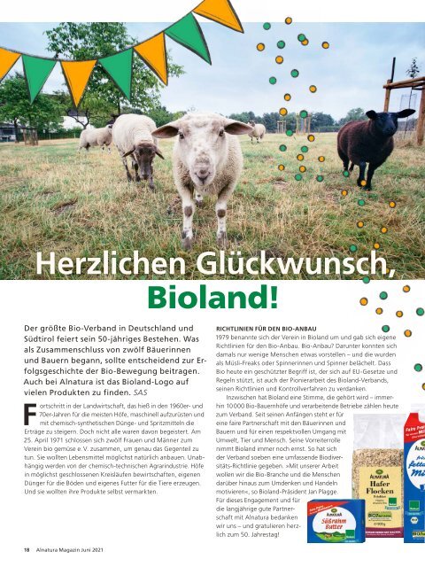 Alnatura Magazin Juni 2021