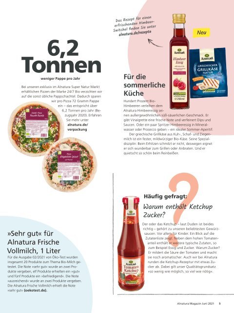 Alnatura Magazin Juni 2021