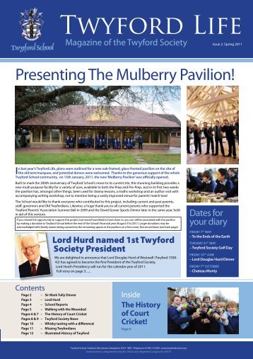 Presenting The Mulberry Pavilion! - Twyford School