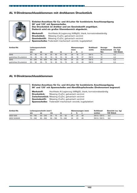 Energietechnische Produkte 2007 Verbindungstechnik