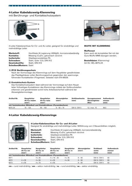 Energietechnische Produkte 2007 Verbindungstechnik