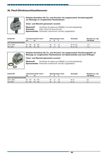 Energietechnische Produkte 2007 Verbindungstechnik