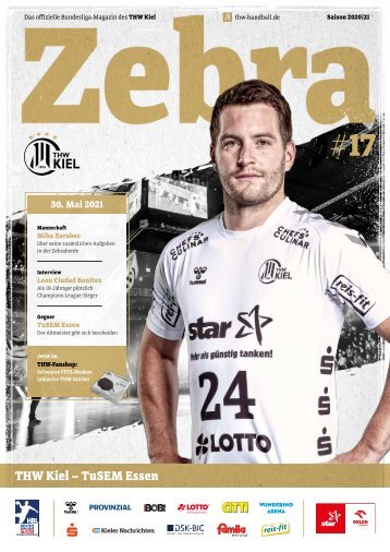 ZEBRA Hallenheft THW Kiel vs. TUSEM Essen, 30.05.2021 in Kiel