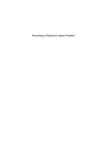 proefschrift Henny Bos: Parenting in planned lesbian families