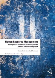 Leseprobe: Gmür/Thommen: Human Resource Management