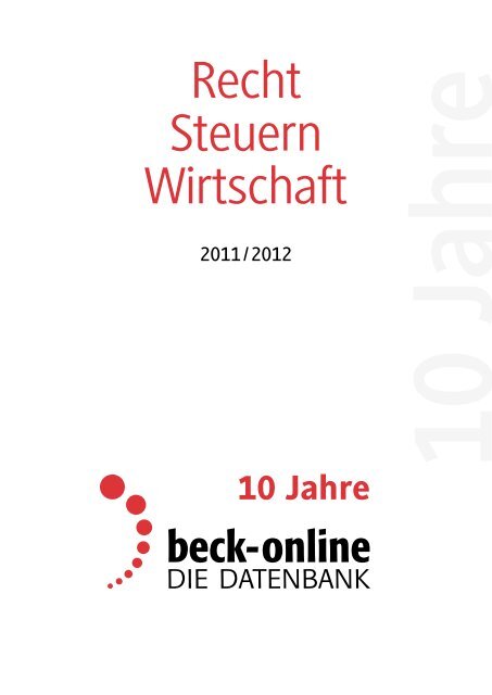 fachdienst dstr - Verlag C. H. Beck oHG