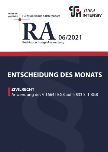 RA 06/2021 - Entscheidung des Monats
