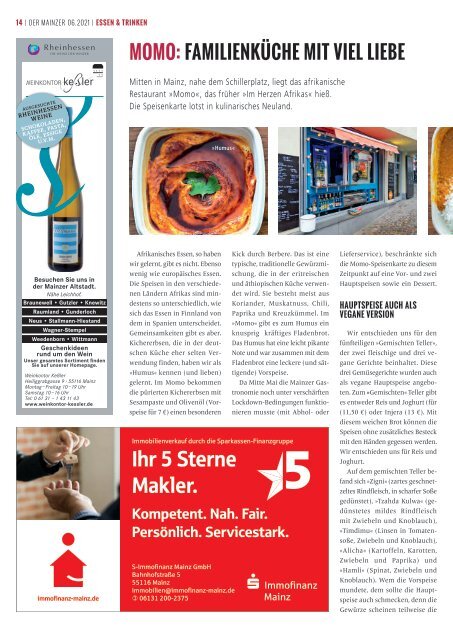 DER MAINZER - Das Magazin für Mainz und Rheinhessen - Nr. 369