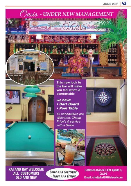 Out and About Costa Blanca Magazine - June 2021 Issue -188