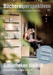 Büchereiperspektiven 1/21: Bibliotheken bleiben. Aus der Krise in die Zukunft