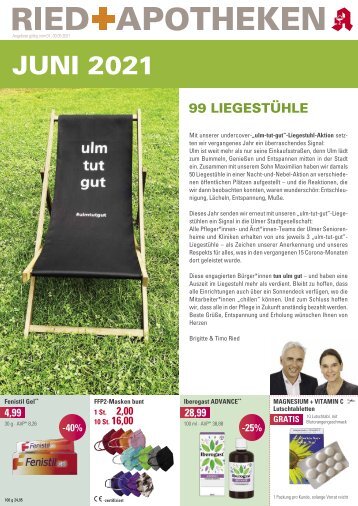 Angebote der RIED + APOTHEKEN, Ulm & Neu-Ulm - Juni 2021