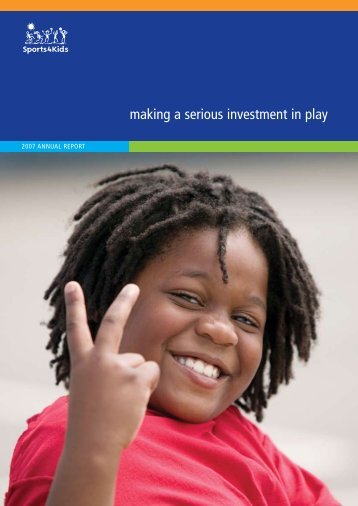 making a serious investment in play - Playworks
