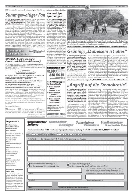 Schwalbacher Zeitung