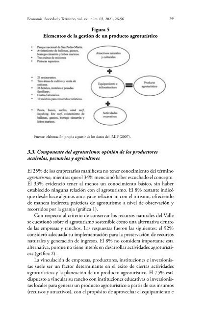 Revista Economía, Sociedad y Territorio vol XX num 65