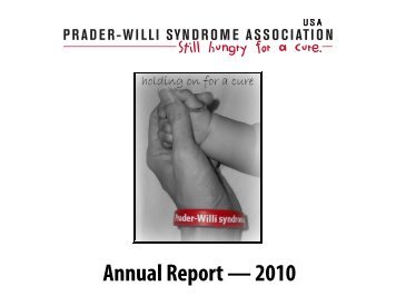 2010 Annual Report FINAL.pub - Prader-Willi Syndrome Association