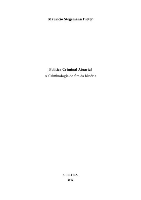 PDF) Criminologias, Controle e Tecnologias Emergentes