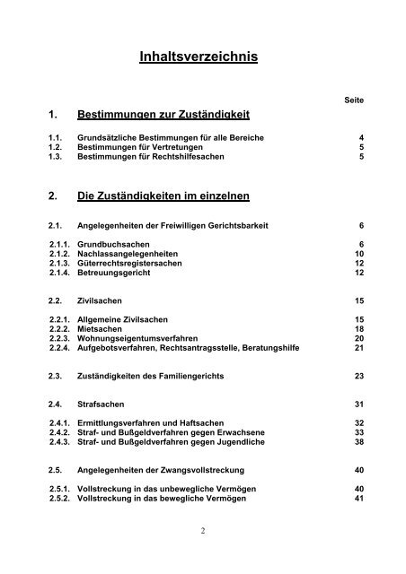 Amtsgericht Leverkusen Geschäftsverteilungsplan 2012