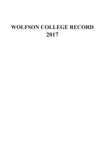 College Record 2017