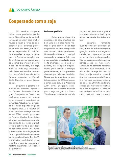 Revista Coamo edição maio de 2021