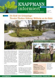 KNAPPMANN informiert - Knappmann GmbH & Co. Garten- und ...