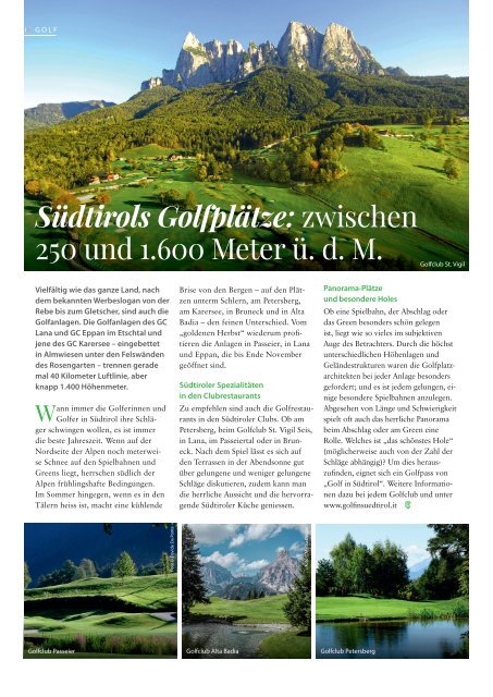 Südtirol Magazin Sommer 2021 - NZZ