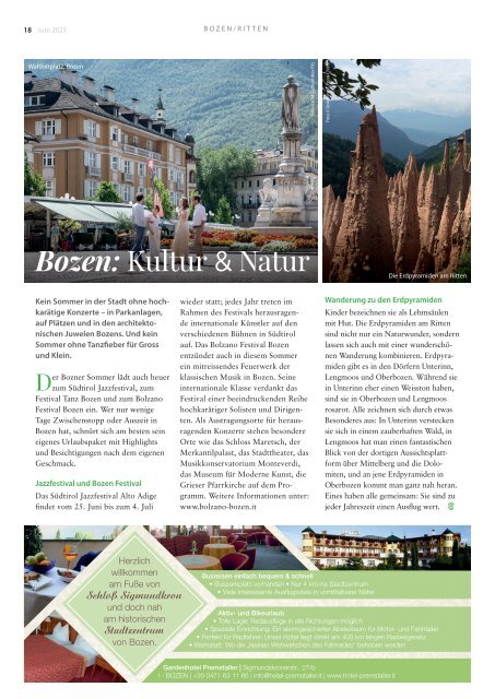 Südtirol Magazin Sommer 2021 - NZZ