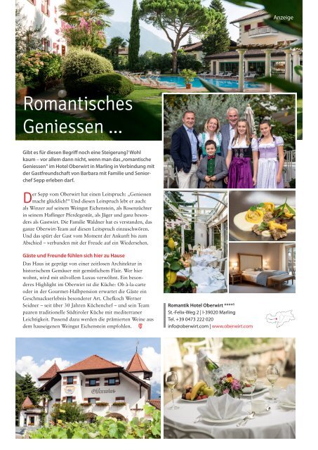 Südtirol Magazin Sommer 2021 - NZZ