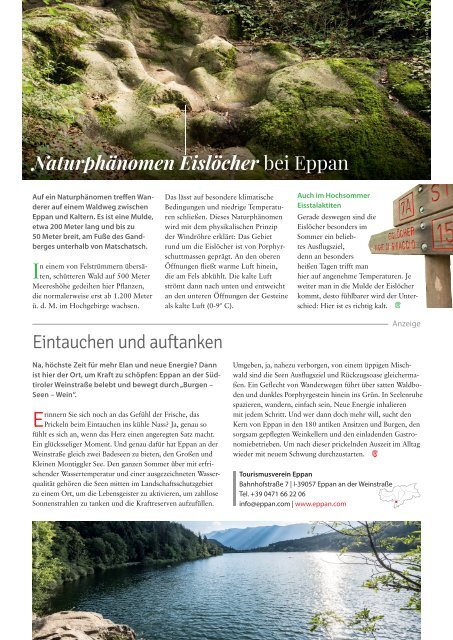 Südtirol Magazin Sommer 2021 - WamS