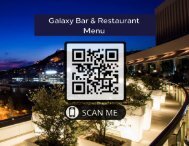 Galaxy Bar - Cocktails and Beverages Menu