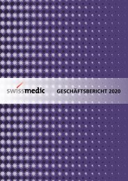 Swissmedic Geschäftsbericht 2020
