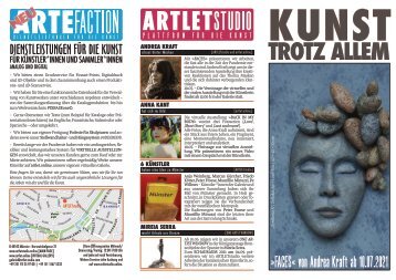 ARTLETstudio Programm-Flyer Juni 2021