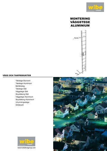 MONTERING VÄGGSTEGE ALUMINIUM - Wibe Ladders