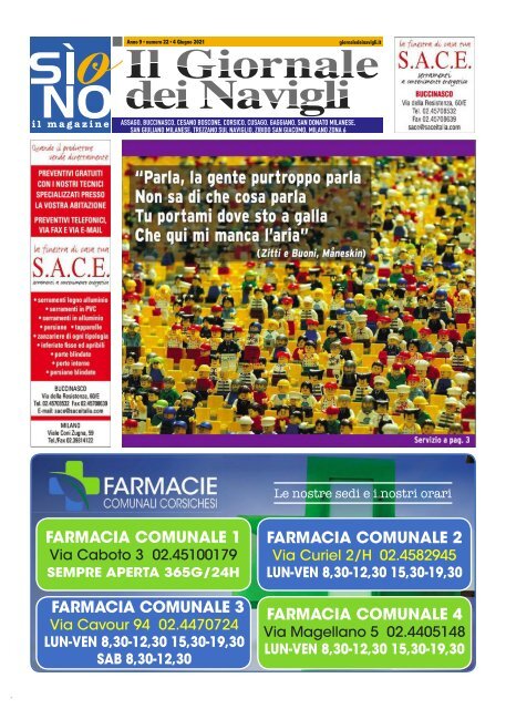 Giornale dei Navigli n. 22 - 4 giugno 2021