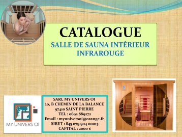 sauna infra rouge catalogue