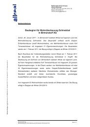 Medienmitteilung - Allreal Holding AG