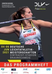 Das Programmheft zu den 121. Deutschen Leichtathletik-Meisterschaften
