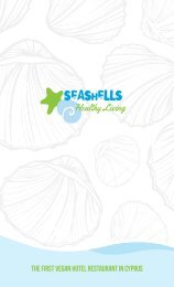 Seashells Menu