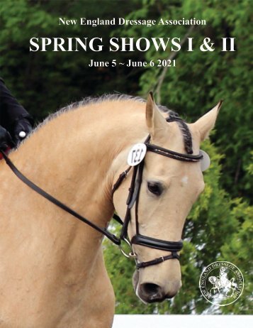 NEDA 2021 Spring Show program