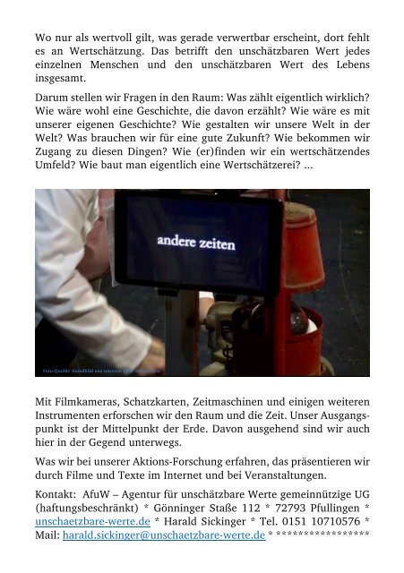 Was zählt? - Eine Frage steht im Raum