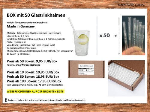 Glastrinkhalme 50er Box