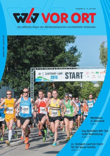 WLV vor Ort - Ausgabe 14, Jahrgang 2015