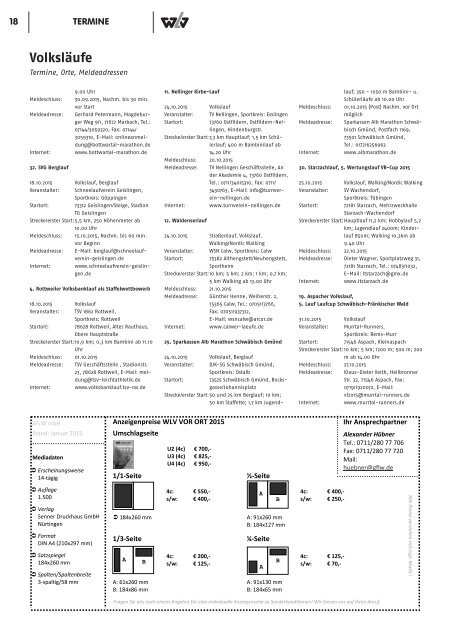 WLV vor Ort - Ausgabe 20, Jahrgang 2015