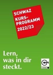 WIFI Schwaz Kursprogramm 2021/22